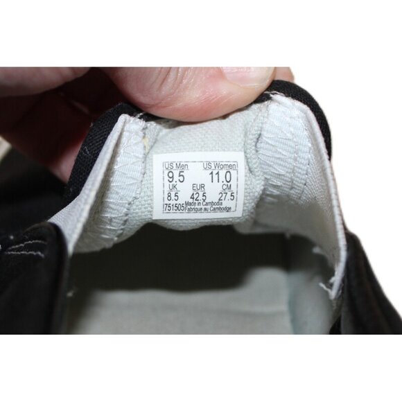 VANS Classic Canvas Skateboard Slip-On Shoes, Black Unisex - Size M9.5/W11 - Picture 8 of 14